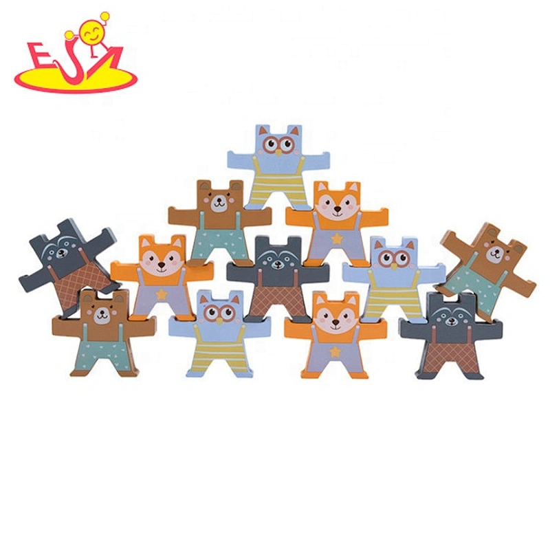 2020 New arrival preschool wooden balancing blocks toy for kids W13A210