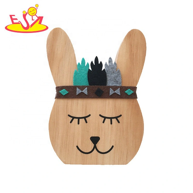 Best design lovely animal natural wood crafts for kids W02A358