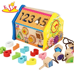 2020 Top sale 3-in-1 educational wooden matching board toy for children W12D217