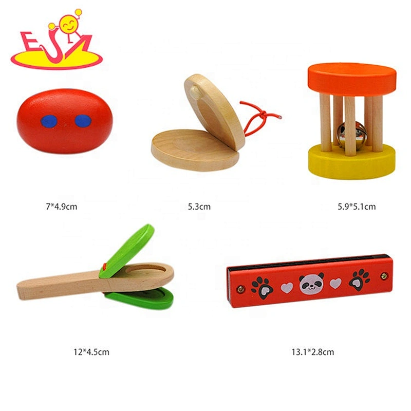 2020 Top sale classic wooden baby rattle set with customize W07A156