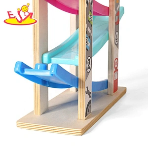 Top sale funny wooden race track toy for toddlers W04E095