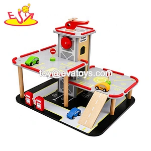 2020 New arrival educational wooden car parking toy for kids W04B083
