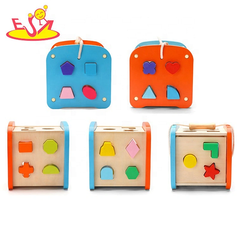 High quality children wooden geometric shape puzzles for education W12D201