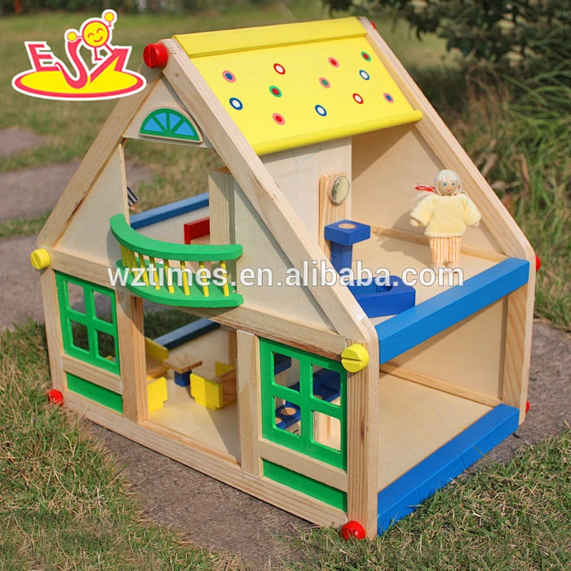 Wholesale top fashion kids wooden toy barn best design children wooden toy barn W06A105