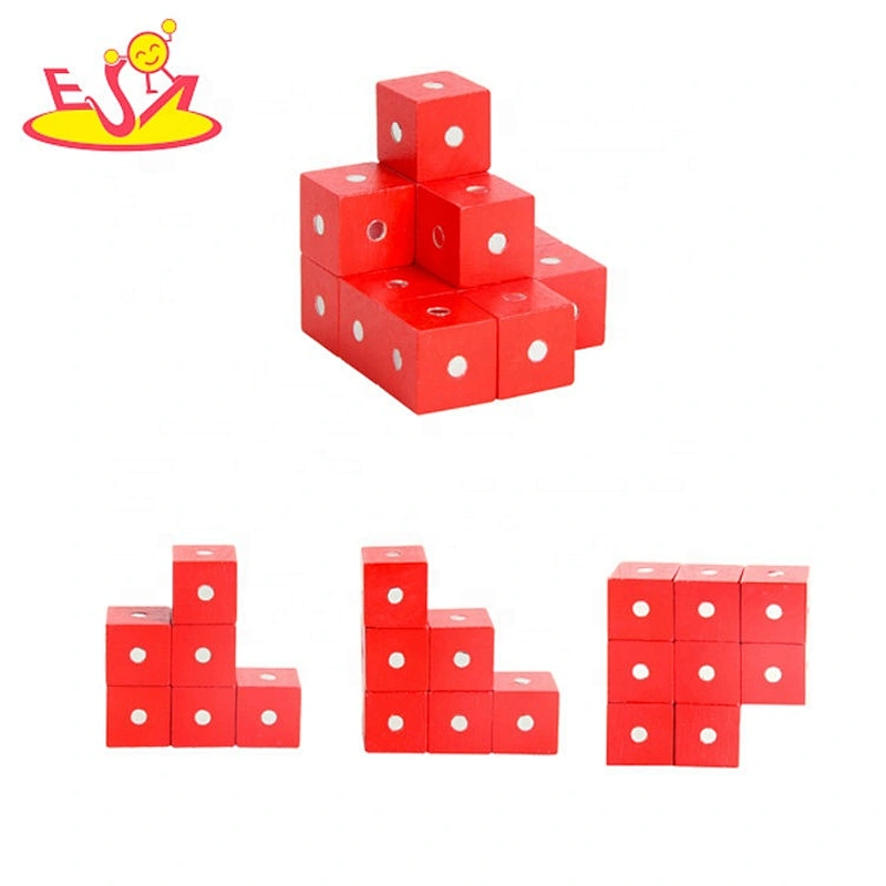 2020 high quality children educational wooden magnetic building blocks for wholesale W13A206