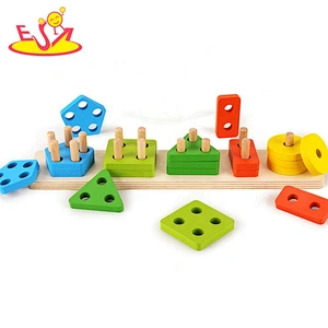 2020 top sale intelligent wooden stacking blocks for toddlers W13D241