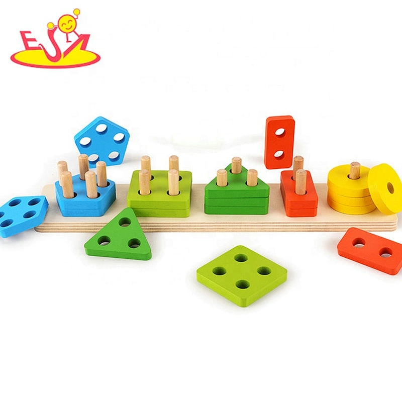 2020 top sale intelligent wooden stacking blocks for toddlers W13D241