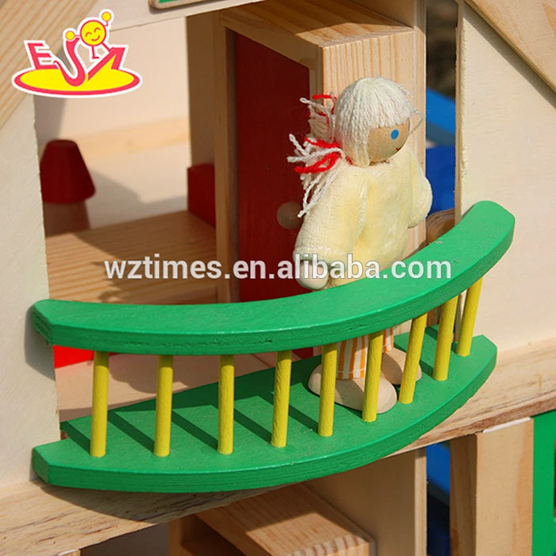Wholesale top fashion kids wooden toy barn best design children wooden toy barn W06A105
