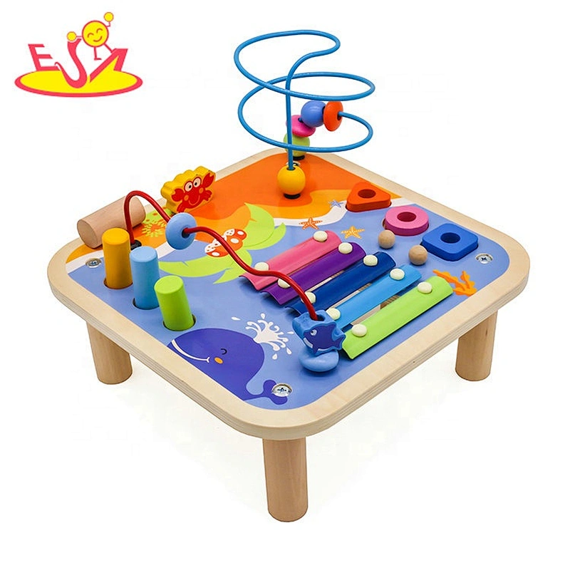 2020 high quality wooden children activity table for wholesale W12D196