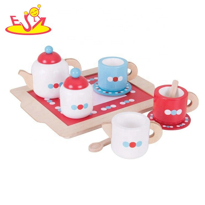 2019 New arrival simulation wooden tea party set toy for children W10B343