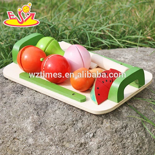 2018 New design wooden fruit cut toy children wooden fruit cut toy baby wooden fruit cut toy W10B177