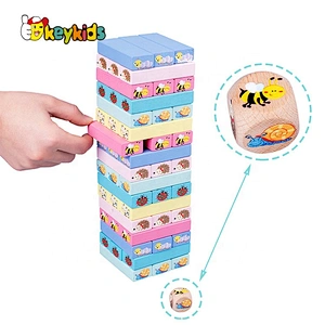 2020 Customize tumbling wooden block tower for children W13D240