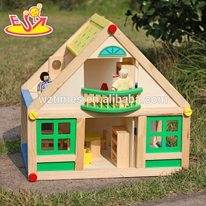 Wholesale top fashion kids wooden toy barn best design children wooden toy barn W06A105