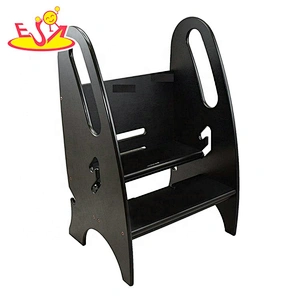 high quality safety wooden kitchen helper stool for kids W08G277C
