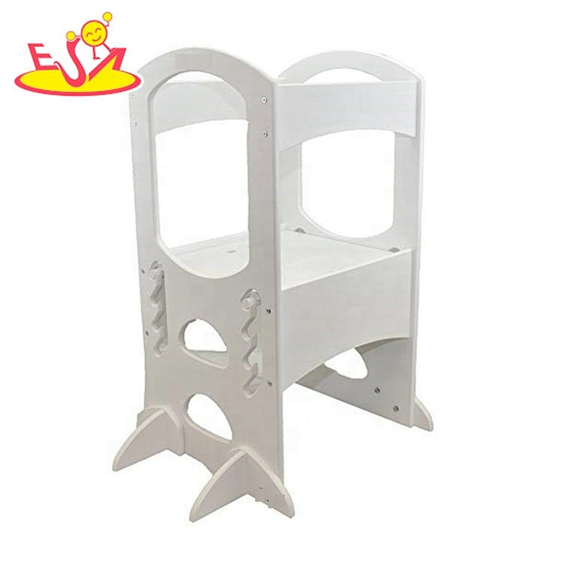 high quality 2 steps wooden ladder stool for kids W08G279