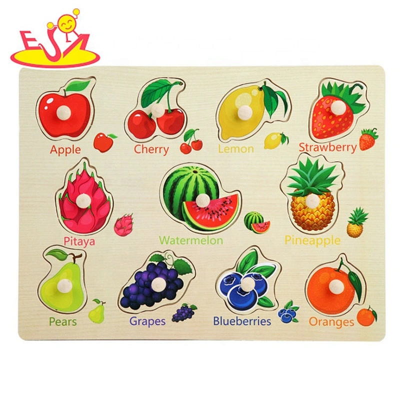 2020 new arrival intelligent wooden puzzle fruits for children W14M213