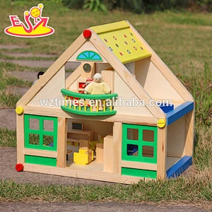Wholesale top fashion kids wooden toy barn best design children wooden toy barn W06A105