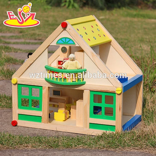 Wholesale top fashion kids wooden toy barn best design children wooden toy barn W06A105