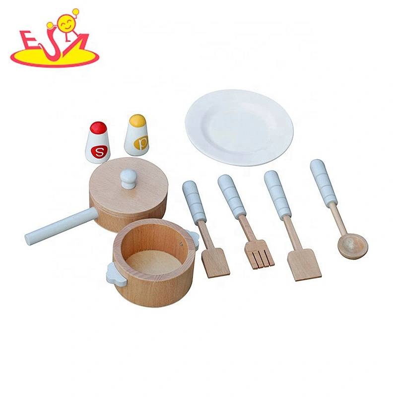 2020 Customize children wooden toy kitchen set for wholesale W10C298