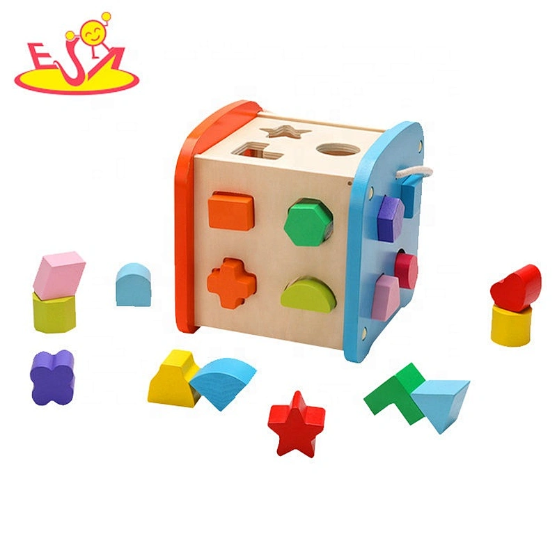 High quality children wooden geometric shape puzzles for education W12D201