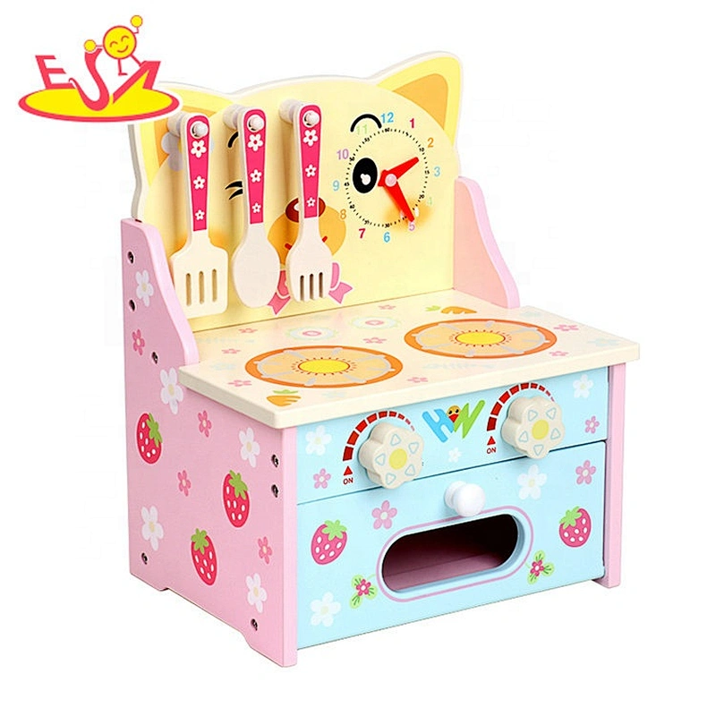 2020 New released pink wooden kitchen toy for girls W10C526