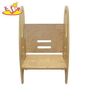 high quality safety wooden kitchen helper stool for kids W08G277C