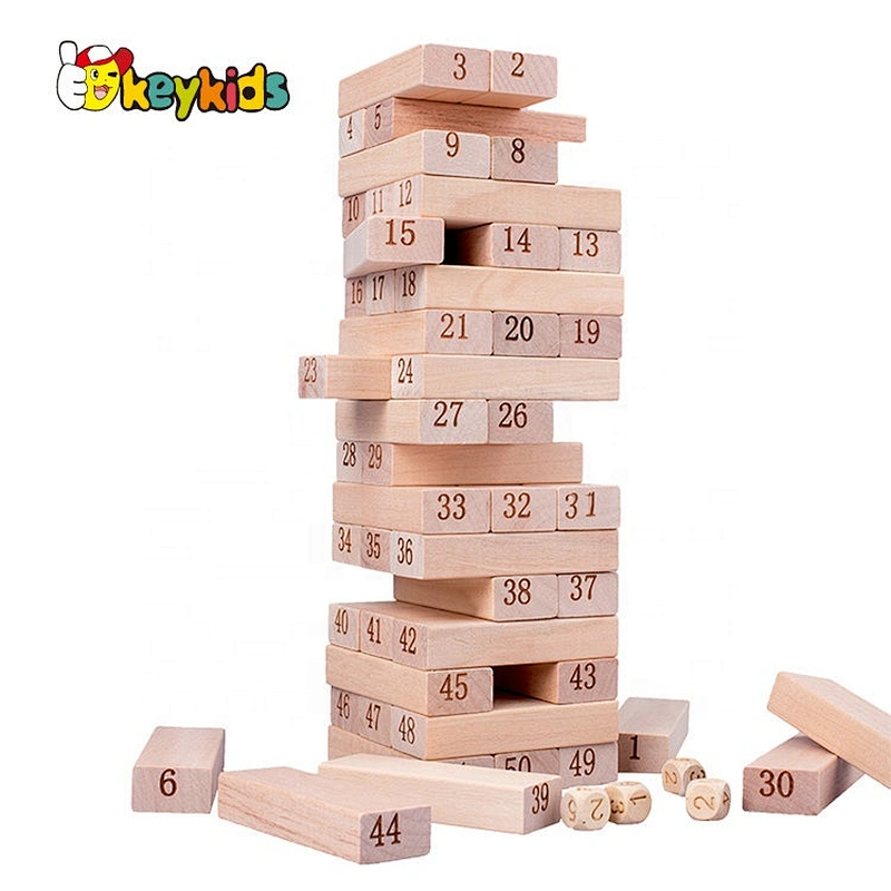 2020 New arrival educational wooden kids stacking blocks for wholesale W13D238