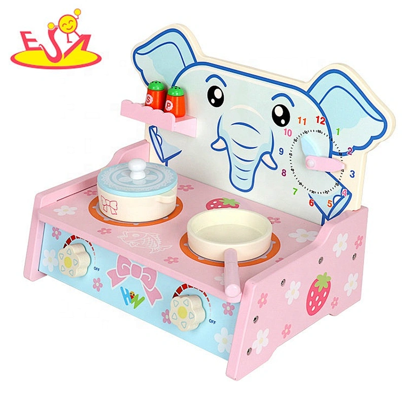 2020 New released pink wooden kitchen toy for girls W10C526