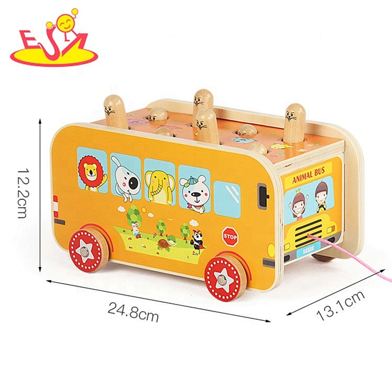 New arrival educational wooden push and pull toys for toddlers W05C125
