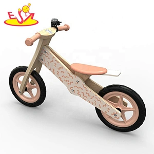 2020 new arrival blue wooden baby balance bike for walking learning W16C194D