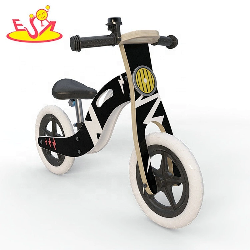 2020 best design black wooden balance bicycle for babies W16C293
