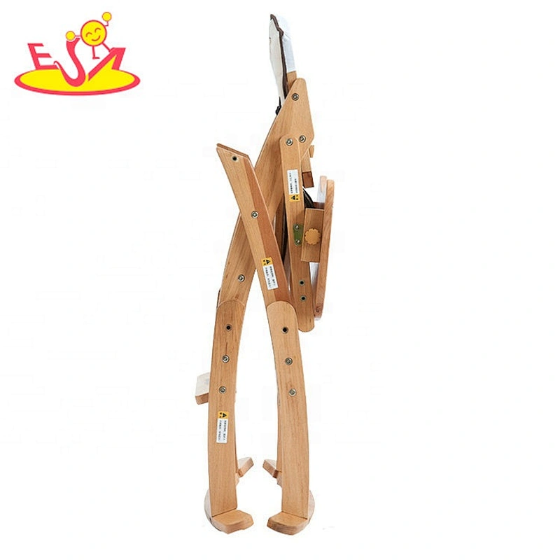 2020 new arrival brown wooden doll high chair for feeding W08F051