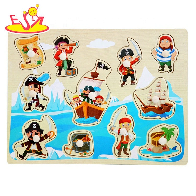 2020 top sale intelligent wooden fish puzzle for toddlers W14M218