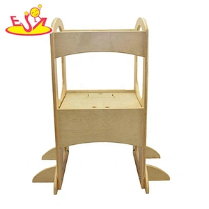high quality 2 steps wooden ladder stool for kids W08G279