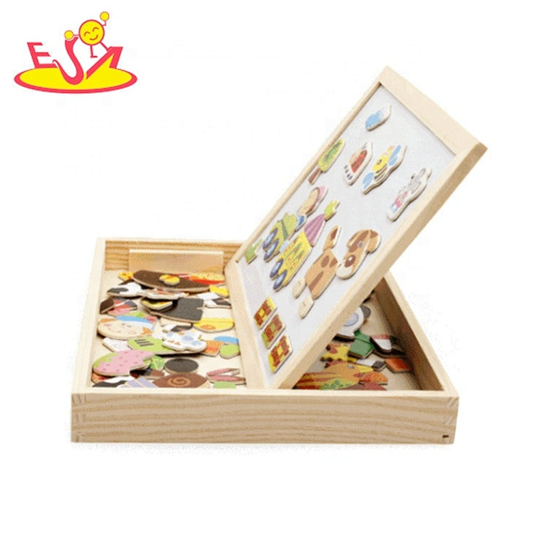 High quality educational wooden kids magnetic whiteboard for wholesale W12B135