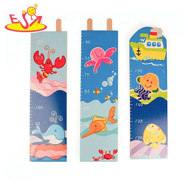 2020 wholesale preschool wooden baby growth ruler for wall W09C014