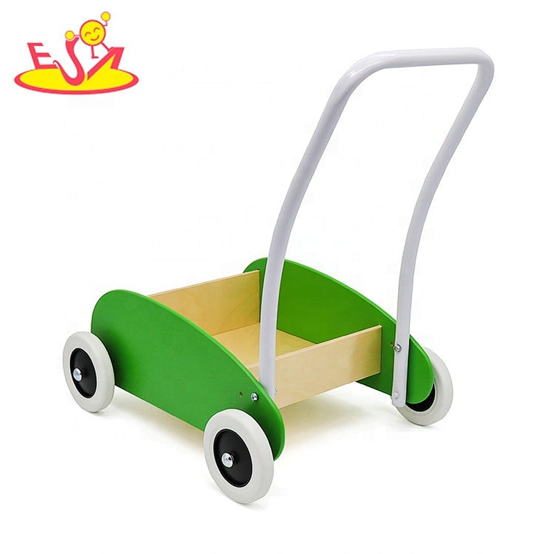 2020 most popular pink wooden grocery trolley for kids W16E150B