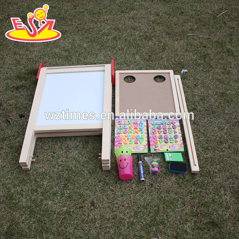 2018 wholesale baby wooden magnetic sketchpad diy kids wooden magnetic sketchpad sale children wood magnetic sketchpad W12B096