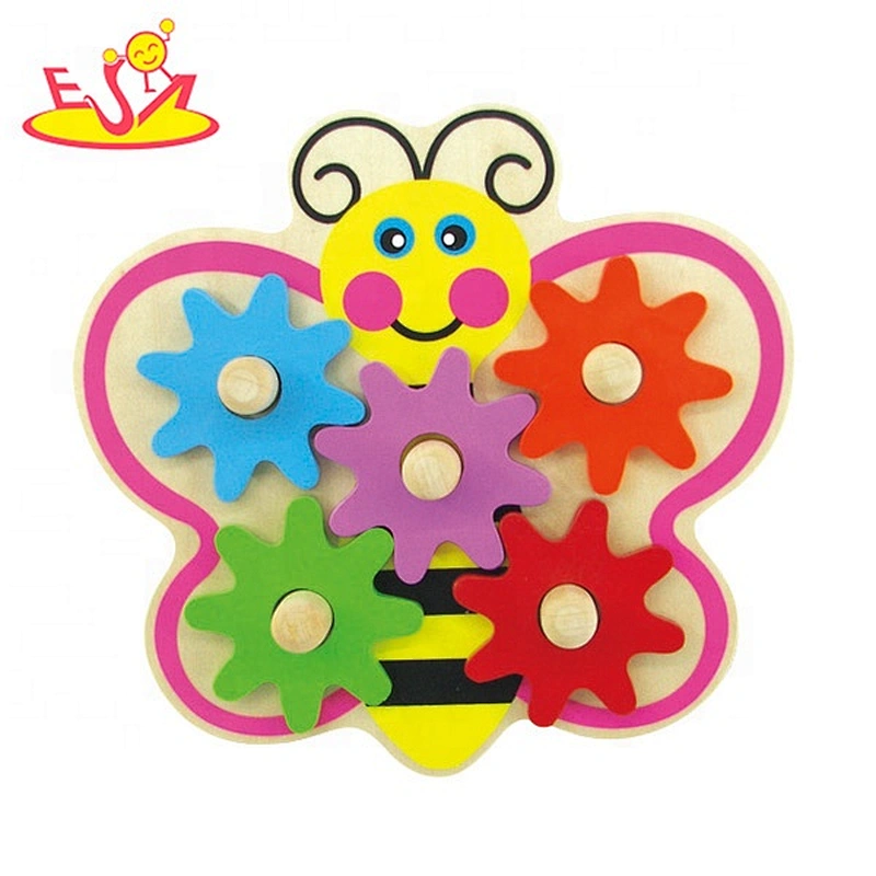 Top sale intelligent wooden toy gear for children W13E037