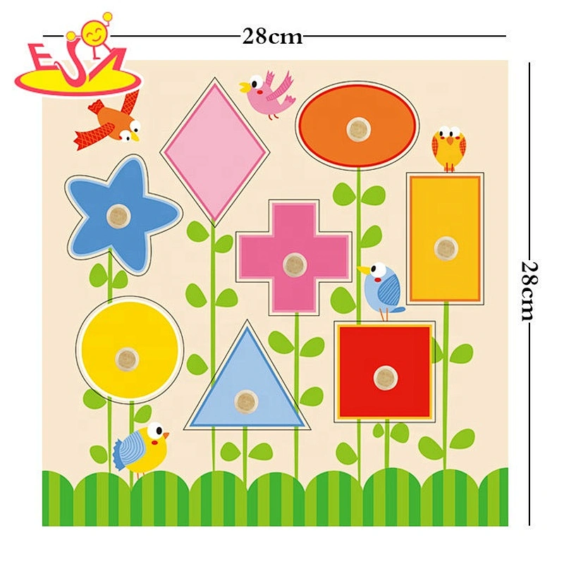 2020 New sale kids preschool wooden daily jigsaw puzzle with customize W14M222