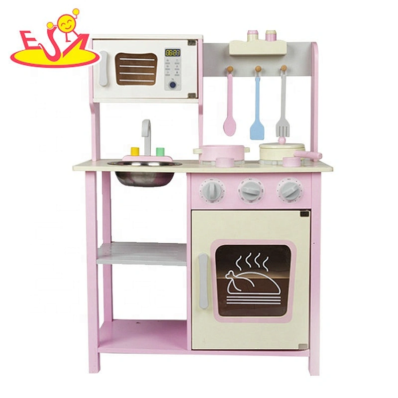 2020 new released wooden big kitchen set toys for children W10C501