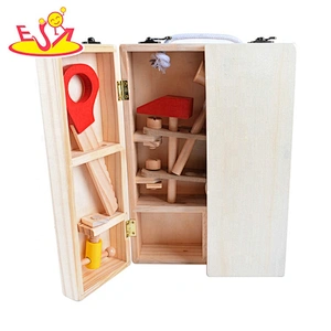 2020 Top sale educational wooden drill and learn toolbox toy for kids W03D126