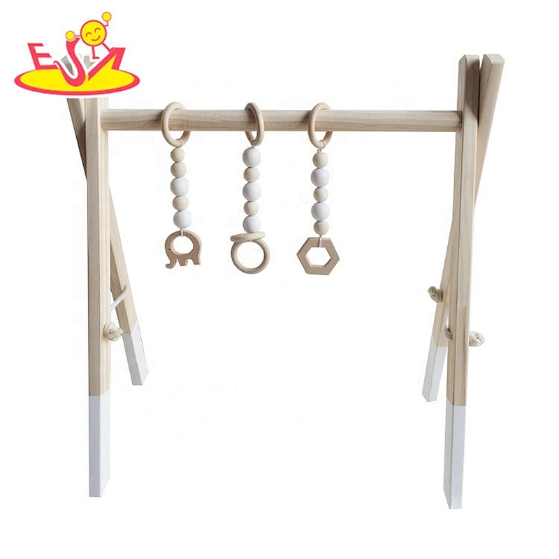Most popular funny wooden play gym for baby W08K175