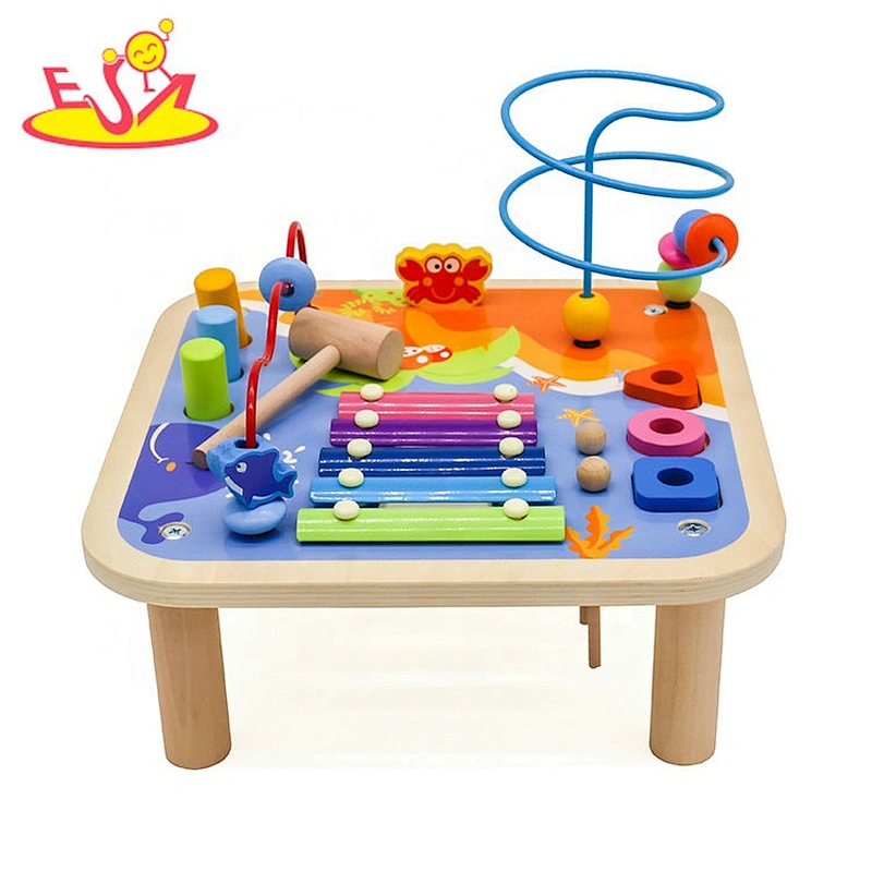 2020 high quality wooden children activity table for wholesale W12D196
