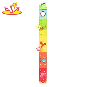 2020 Customize growth wooden child height chart for wall W09C016