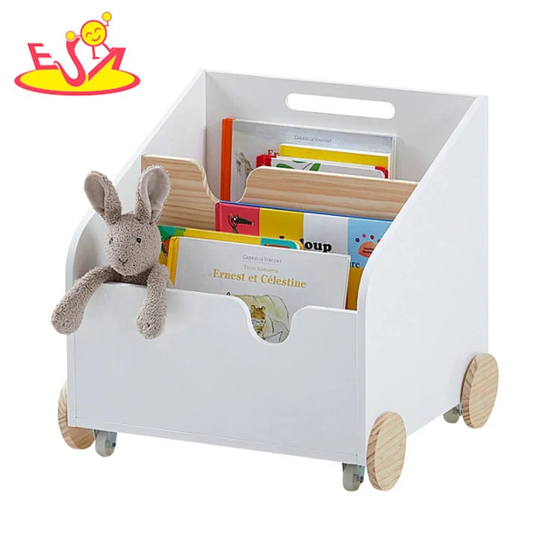 wholesale custom kids high quality children wooden white storage box W08C290