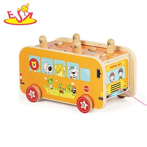 New arrival educational wooden push and pull toys for toddlers W05C125