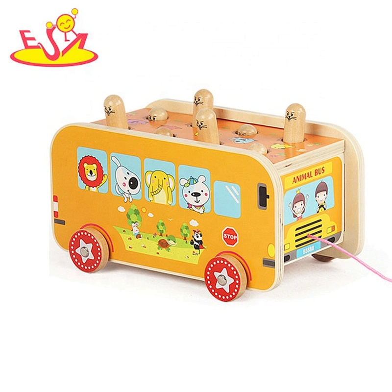 New arrival educational wooden push and pull toys for toddlers W05C125