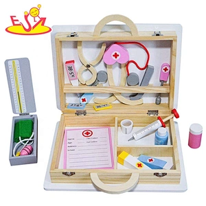 2020 New released first aid kit wooden toy nurse kit for pretend W10D277