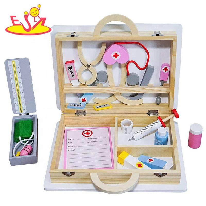 2020 New released first aid kit wooden toy nurse kit for pretend W10D277